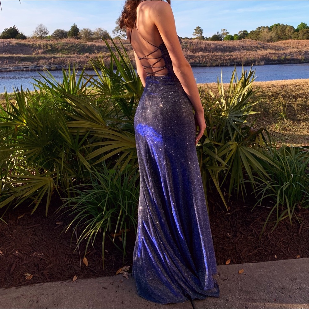 iridescent prom dress
